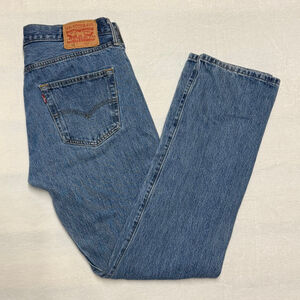 Men's Levi's 501 Straight Jeans 34x34 Med Wash